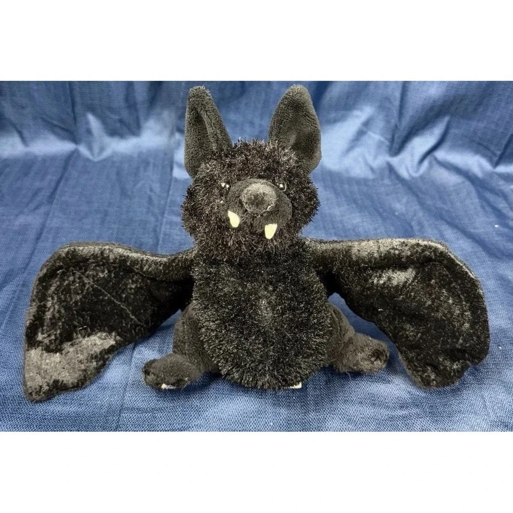 Ganz Webkinz Sparkle Plush Black Bat w/Fangs Soft & Cuddly EXCELLENT